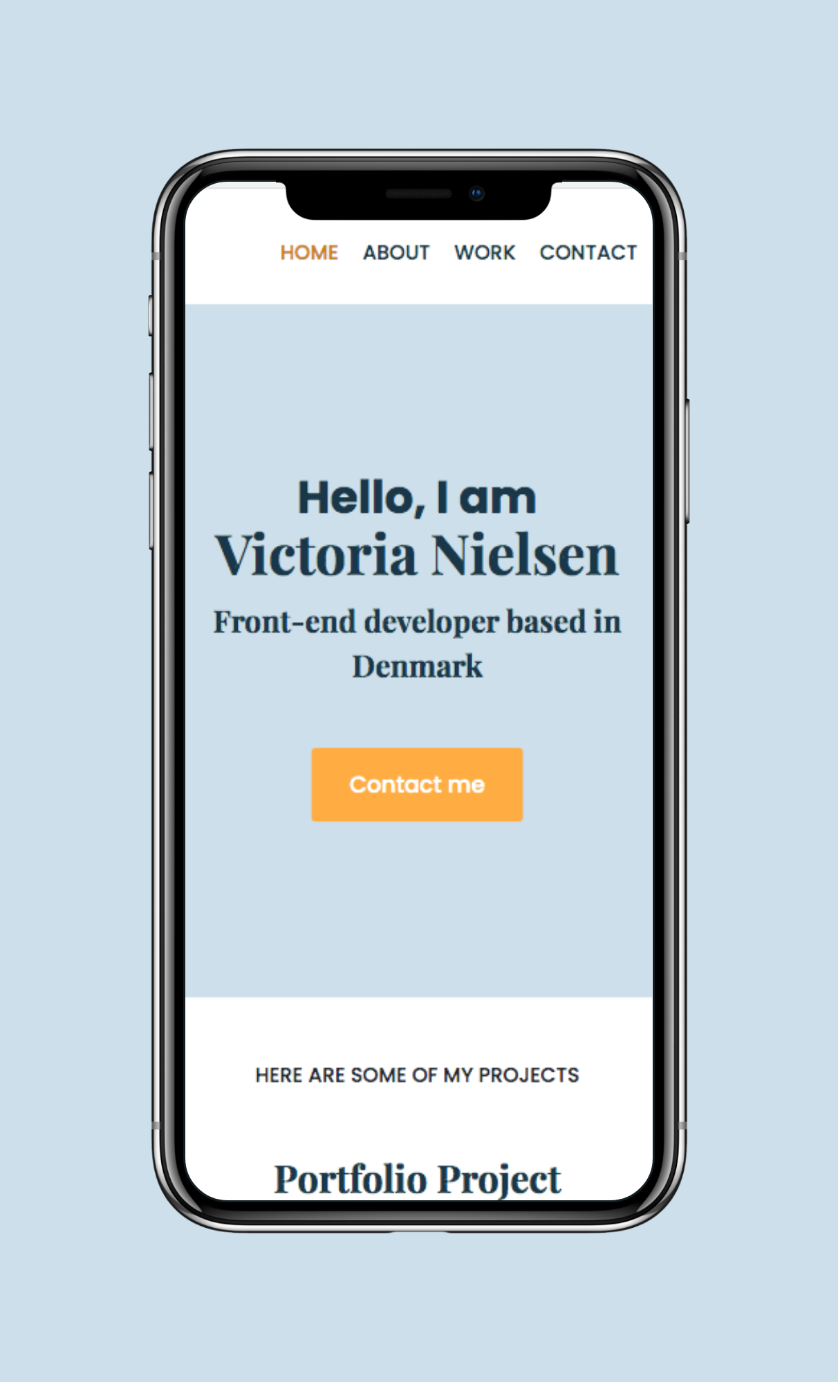 Portfolio website project preview